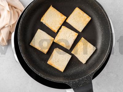 Šventiniai kanapė ant vestuvių Žingsnis 1