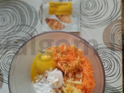 Naudingos avižų vafliai su morkomis ir obuoliais Žingsnis 3