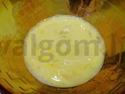 Omletas su daržovėmis Žingsnis 2