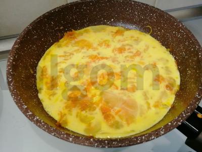 Omletas su daržovėmis Žingsnis 3