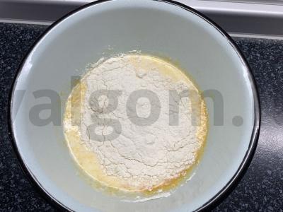 Vafliai su vyšniomis ant pieno Žingsnis 4