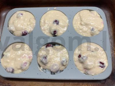 Vafliai su vyšniomis ant pieno Žingsnis 6