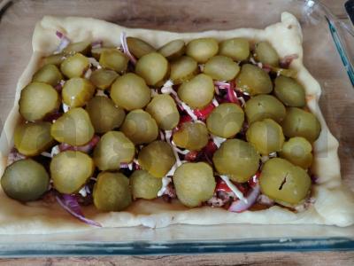 Sūrio pyragas su cheeseburgeriu Žingsnis 7