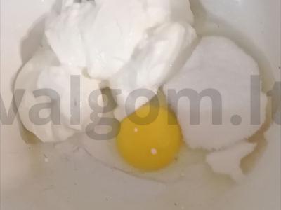 Avižiniai sausainiai su razinomis Žingsnis 2