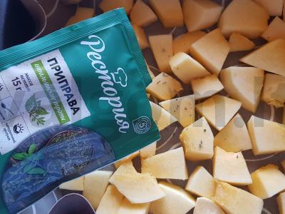 Kepta moliūgų su itališkais prieskoniais, česnaku ir alyvuogių aliejumi Žingsnis 4