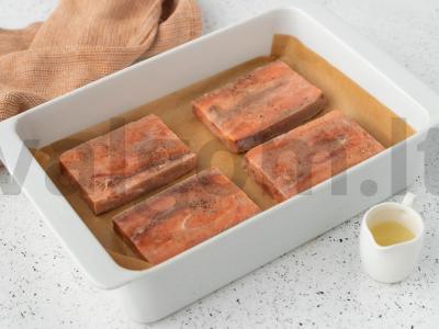 Lašiša su sūriu orkaitėje Žingsnis 2