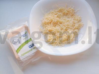 Greiti sūrio skrudinti duoneliai pusryčiams Žingsnis 1