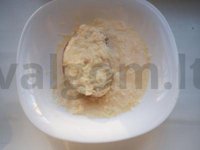 Greiti sūrio skrudinti duoneliai pusryčiams Žingsnis 6