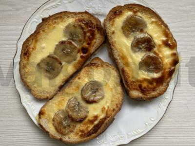 Tostai su jogurtų kremu ir bananais Žingsnis 11