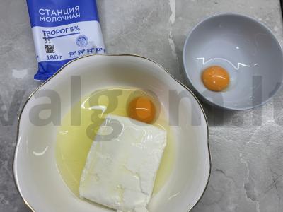 Varškės bageliai Žingsnis 1