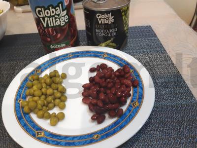 Vinegretas su raudonaisiais pupelėmis Žingsnis 5