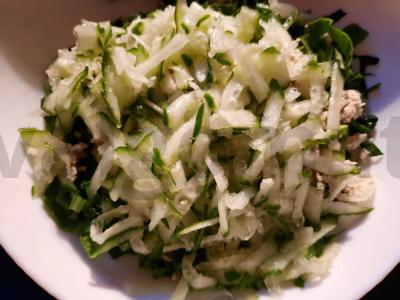 Salotas su šviežiu špinatu ir tofu Žingsnis 3