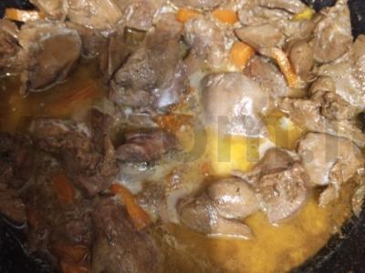 Troškinta vištienos kepenėlė su prieskoniais Žingsnis 8