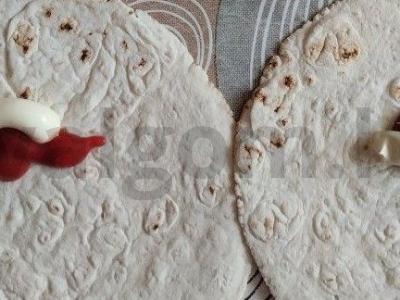 Avižų lavašas su mėsa ir žolelėmis Žingsnis 3