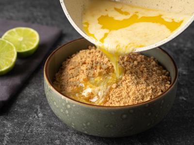 Mango-royal tortas be kepimo Žingsnis 4