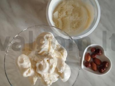 Skanus desertas su persikais Žingsnis 1