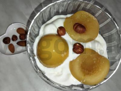 Skanus desertas su persikais Žingsnis 3