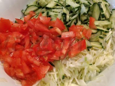 Nuostabi veganiška salotos su žirneliais Žingsnis 2