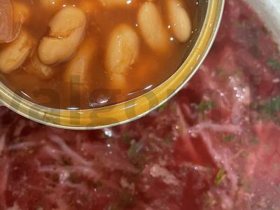 Borsčas su pupelėmis ir jautiena Žingsnis 6