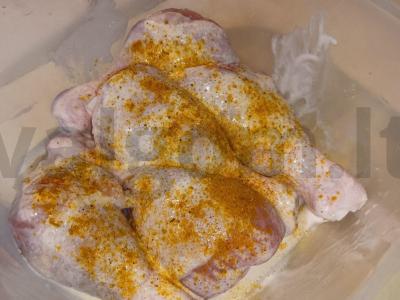 Vištienos blauzdelės su bulvėmis „Prancūziškai“ Žingsnis 1