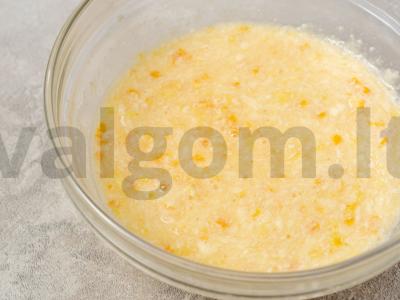 Apelsinų keksiukai Žingsnis 4