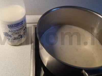 Grikių ir avižų pieno košė Žingsnis 2