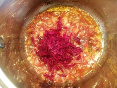 Šči su raugintomis kopūstais Žingsnis 5