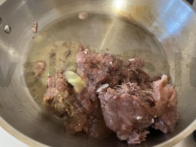 Kepta vermišelė su troškintu mėsa Žingsnis 8