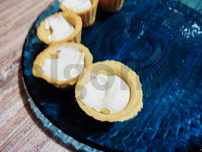 Užkandis „Tartaletės su kremu ir ikrais“ Žingsnis 2