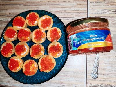 Užkandis „Tartaletės su kremu ir ikrais“ Žingsnis 3