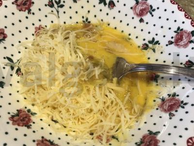 Tortilija su kiaušiniu ir sūriu Žingsnis 1