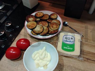 Užkandžių baklažanai su tilziter sūriu Žingsnis 5