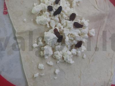 Lavašas su varške ir razinom „Kampučiai“ Žingsnis 2