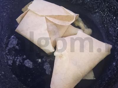 Lavašas su varške ir razinom „Kampučiai“ Žingsnis 6