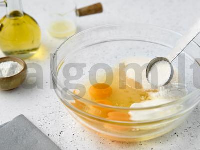 Biskvitinis citrininis pyragas Žingsnis 5