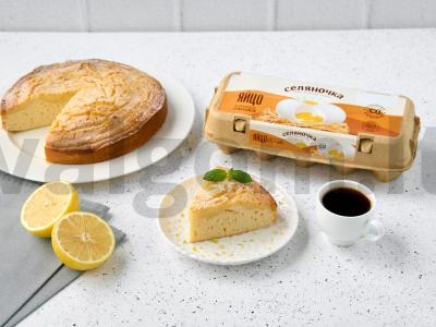 Biskvitinis citrininis pyragas pagrindine nuotrauka