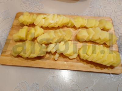 Bulvių apkepas su kalakutiena pietums Žingsnis 3