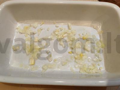 Bulvių apkepas su kalakutiena pietums Žingsnis 4