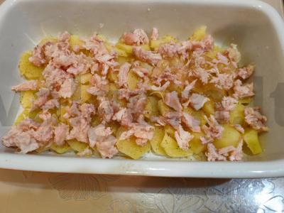 Bulvių apkepas su kalakutiena pietums Žingsnis 7