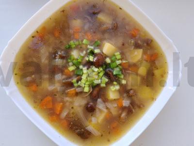 Grikių sriuba su voveraitėmis pagrindine nuotrauka