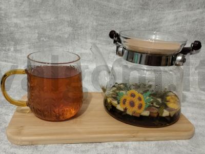 Vitaminų arbata su obuoliu, citrina ir serbentų lapais Žingsnis 6