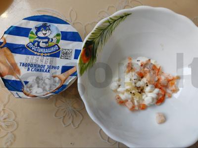 Salotas „Krevetės sniege“ Žingsnis 10