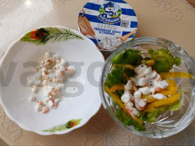 Salotas „Krevetės sniege“ Žingsnis 11