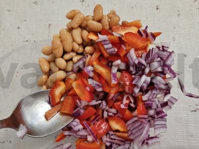 Bulguras su konservuotomis pupelėmis Žingsnis 3