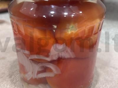 Marinuoti pomidorai su pačiu skaniausiu marinatu Žingsnis 3