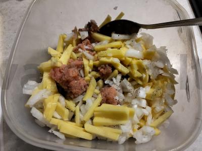 Žuvies ir bulvių pyragas Žingsnis 4