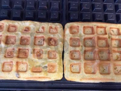 Skaniausi vafliai iš kukurūzų miltų pusryčiams Žingsnis 4