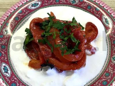 Marinuoti pipirai su stracciatella Žingsnis 4