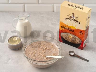 Baltymų keksiukas iš avižų su bananais Žingsnis 2