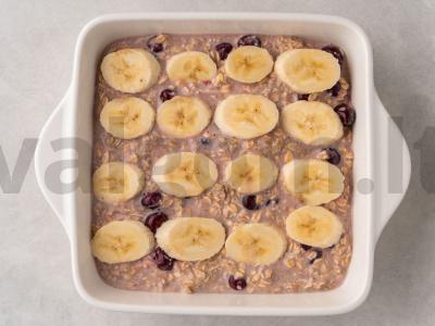 Baltymų keksiukas iš avižų su bananais Žingsnis 4